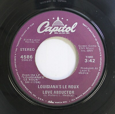 #ad Pop 45 Louisiana#x27;S Le Roux Love Abductor New Orleans Ladies On Capitol