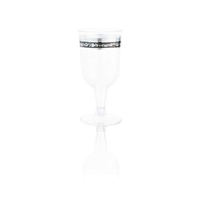 #ad #ad Posh Setting Plastic Wine Glasses Goblets Clear Hard Plastic 6 oz. 40 Pack