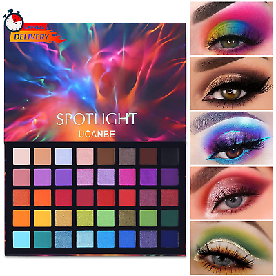 #ad UCANBE Spotlight Eyeshadow Palette Professional 40 Color Eye Shadow Matte Shimme