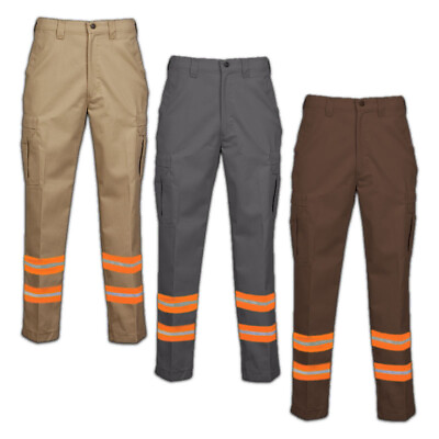 #ad NEW Reflective Cargo Pocket Safety Hi Vis Work Pants Industrial Uniform Towing