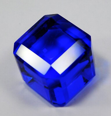 #ad Natural 183.30 Ct Cube Cut Blue Tanzania Tanzanite Loose Gemstone CERTIFIED #@