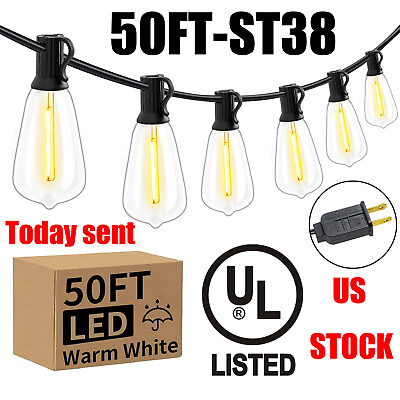 #ad Outdoor String Light LED Patio Lights for Backyard Porch Balcony Party Decor New
