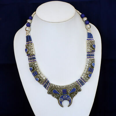#ad Joyas Handcrafted Lapis Lazuli necklace Bijoux elite handmade jewelry necklace