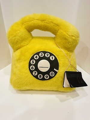 #ad Vintage Plush Yellow Telephone Pixy Mizpah Toy amp; Novelty Co 1950s? Pillow Talk