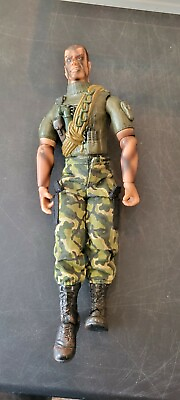 #ad GI3 Vintage 12 Inch Action Figure CAMO WITH ARTILLERY FACE PAINT