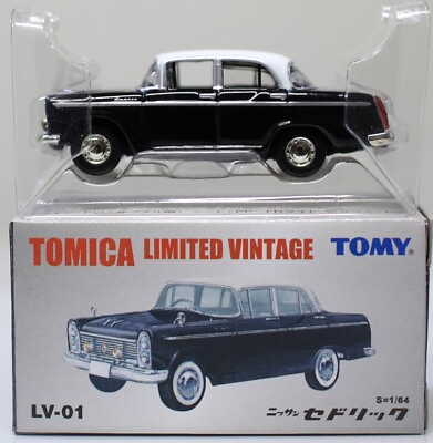 #ad TOMICA LIMITED VINTAGE LV 01c NISSAN CEDRIC Black with White Roof
