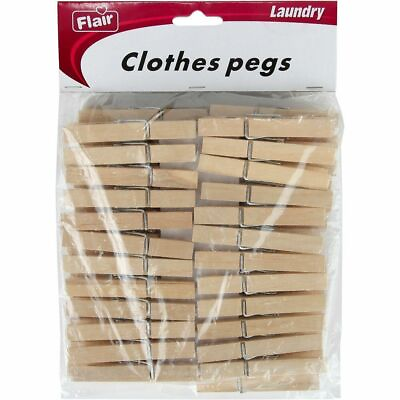 #ad New High Quality Wooden Clothespins. Set of 50.Strong and Durable FAST SHIPPING
