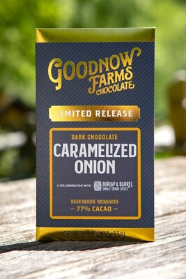 #ad Goodnow Farms Limited Nicaragua 77% Dark Chocolate Bar Caramelized Onion