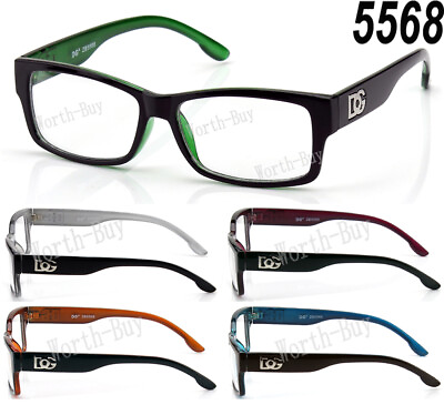 #ad New Clear Lens Eye Glasses Fashion Designer Frame Square Mens Womens Optical RX