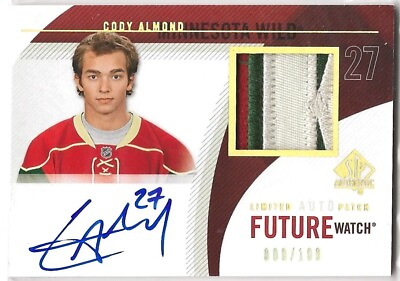 #ad 2010 11 SP Authentic Limited Auto Patches Future Watch #274 Cody Almond 008 100