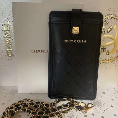 #ad CHANEL Pouch COCO CRUSH Black Chain Novelty Vip Limited 2023 Free shipping