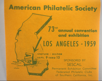 #ad 1959 American Philatelic Society 73rd Annual Exhibition