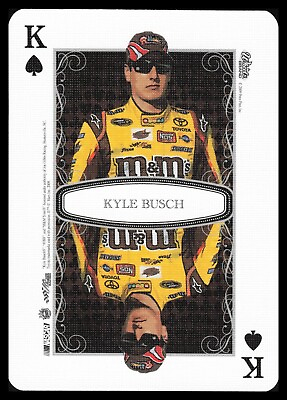 #ad 2009 Wheels Main Event Playing Cards Blue #King of Spades Kyle Busch