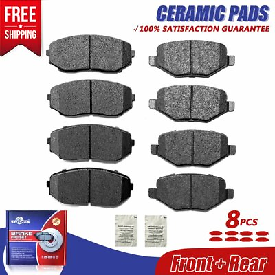 #ad Front and Rear Ceramic Brake Pads For 2011 2014 Ford Edge 2011 2015 Lincoln MKX