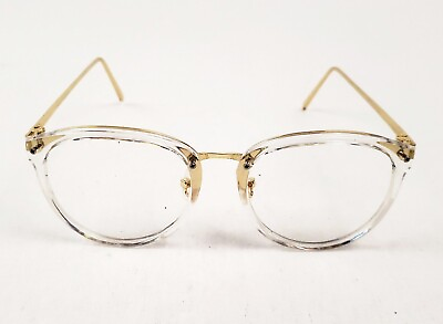 #ad TUN Clear Gold Eyeglasses Sunglasses Frames True Vintage Hipster Glasses