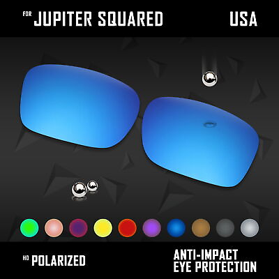 #ad Anti Scratch Polarized Replacement Lenses for Oakley Jupiter Squared OO9135 Opt
