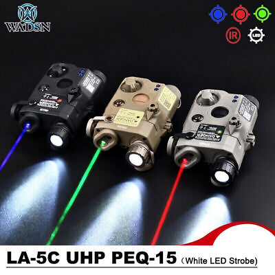 #ad Tactical LA5C UHP PEQ15 Strobe Light IR Green Red Laser Sight Aiming LED