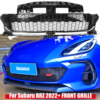 #ad For Subaru BRZ 2022 2023 Car Front Bumper Hood Grille Grill Mesh Cover Kit