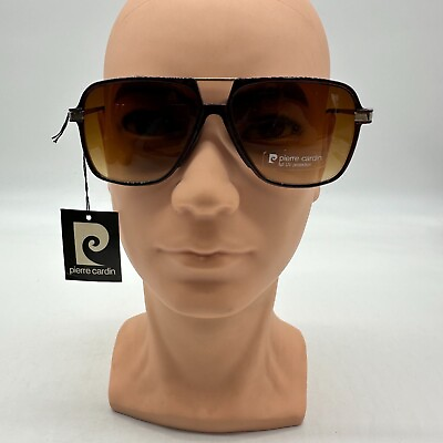 #ad Vtg Pierre Cardin Sunglasses Unisex Big Frame 599 5140 14 UV Protection Burgundy