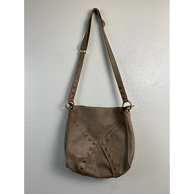 #ad Hammitt Los Angeles Crossbody Bag Brown Soft Leather neutral Classic Studded