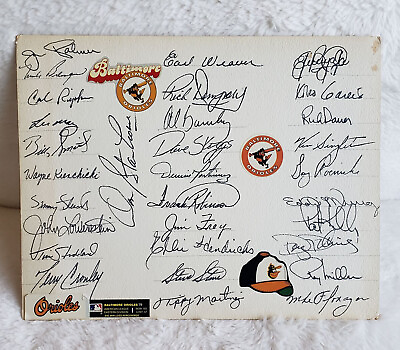 #ad 1979 Baltimore Orioles American League Champions Team WS Signed AUTO Display LOA
