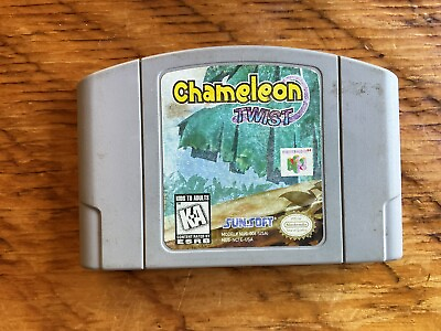 #ad Chameleon Twist Nintendo 64 1997 N64 Authentic Cartridge