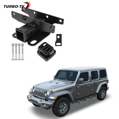#ad 2quot;Towing Trailer Hitch Receiver TG HC2J003B Fit For Jeep Wrangler JL JLU 2018 23
